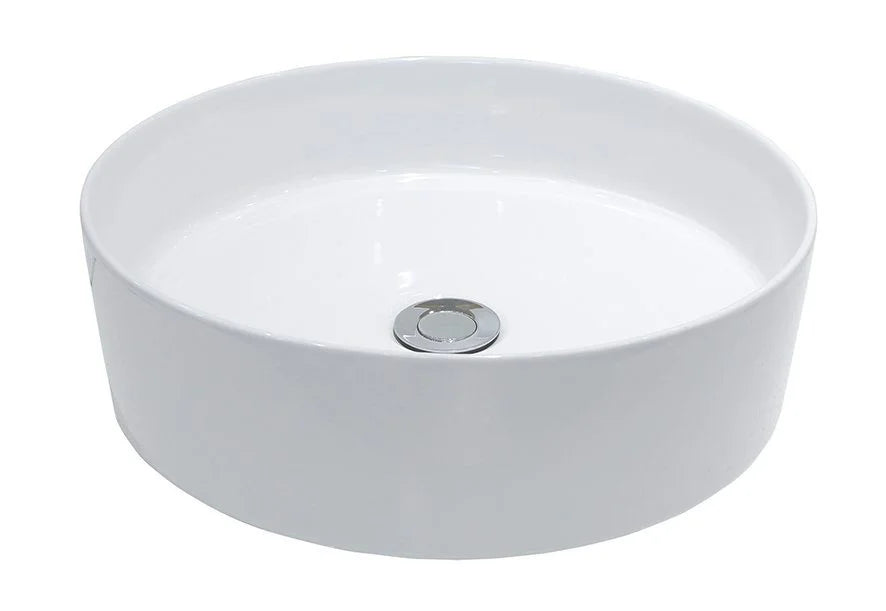 LYSKA Wiesbaden – Link waskom – Rond – 40×12 cm – keramiek – glans wit