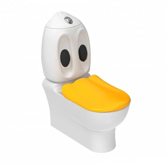 LYSKA Ducky Duroplast Toiletzitting – Geel – Soft-Close & Quick Release