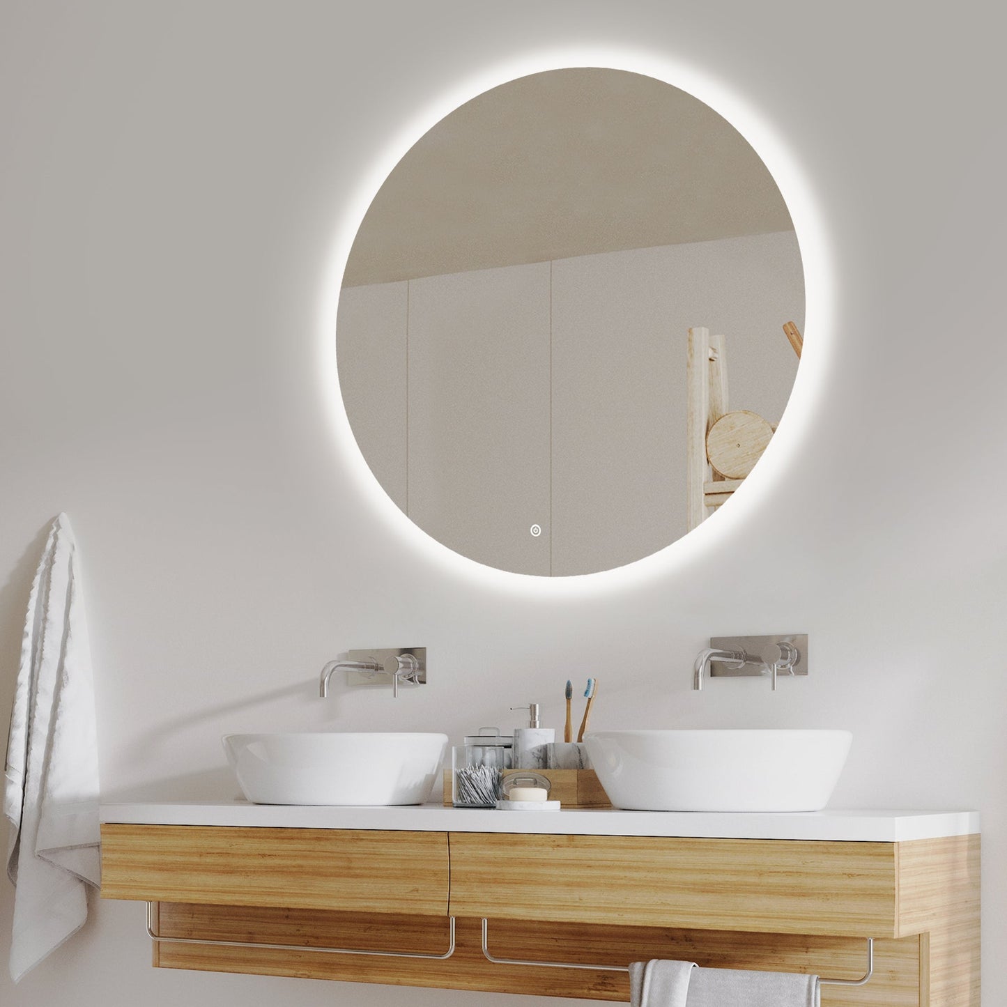 Viidako - Järvii LED Badkamerspiegel - 120 cm Ø