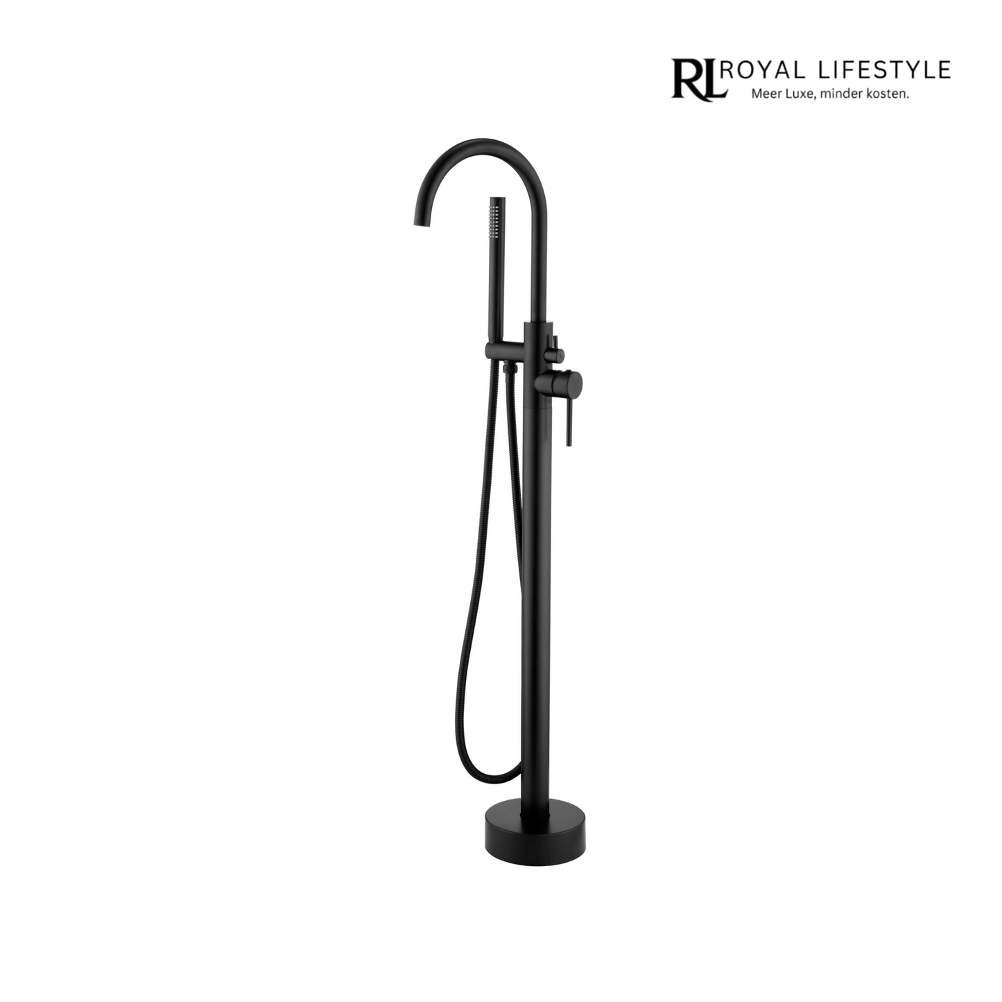 LYSKA Atria Vrijstaande Badmengkraan – Compleet met Handdouche – Mat Zwart