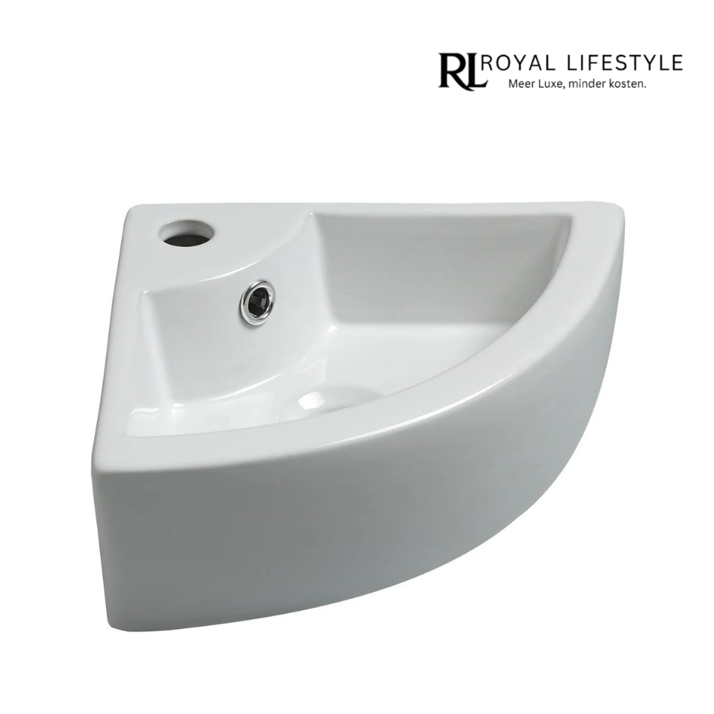 LYSKA Pallas Hoekfontein – 44,5×32,5×13 cm – Wit