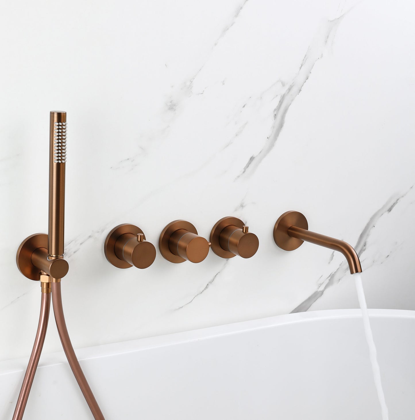 Kleinmann – Inbouw Badkraan – Geborsteld Brons