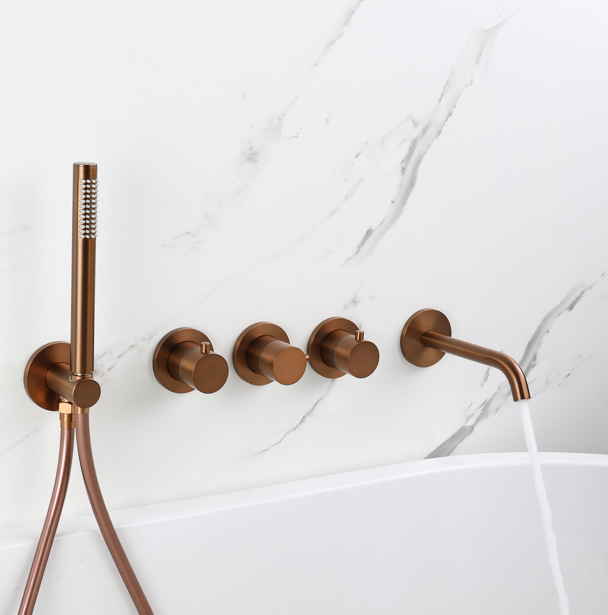 Kleinmann – Inbouw Badkraan – Geborsteld Brons