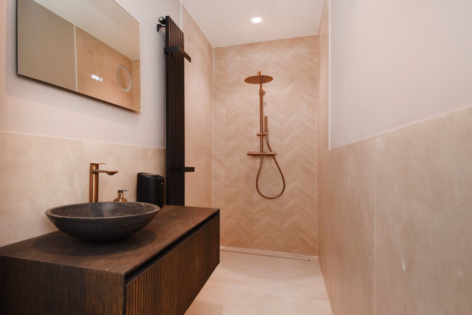 Viidako – Signature Design Badkamermeubel 80 cm breed – Charcoal – Top kwaliteit & perfect passend in uw Japandi badkamer! – Inclusief topblad