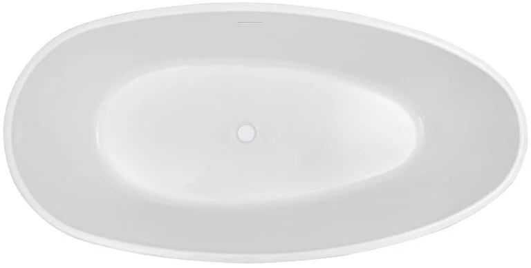 LYSKA Ellips Vrijstaand Acryl Ligbad – 180 x 90 cm – Glans Wit