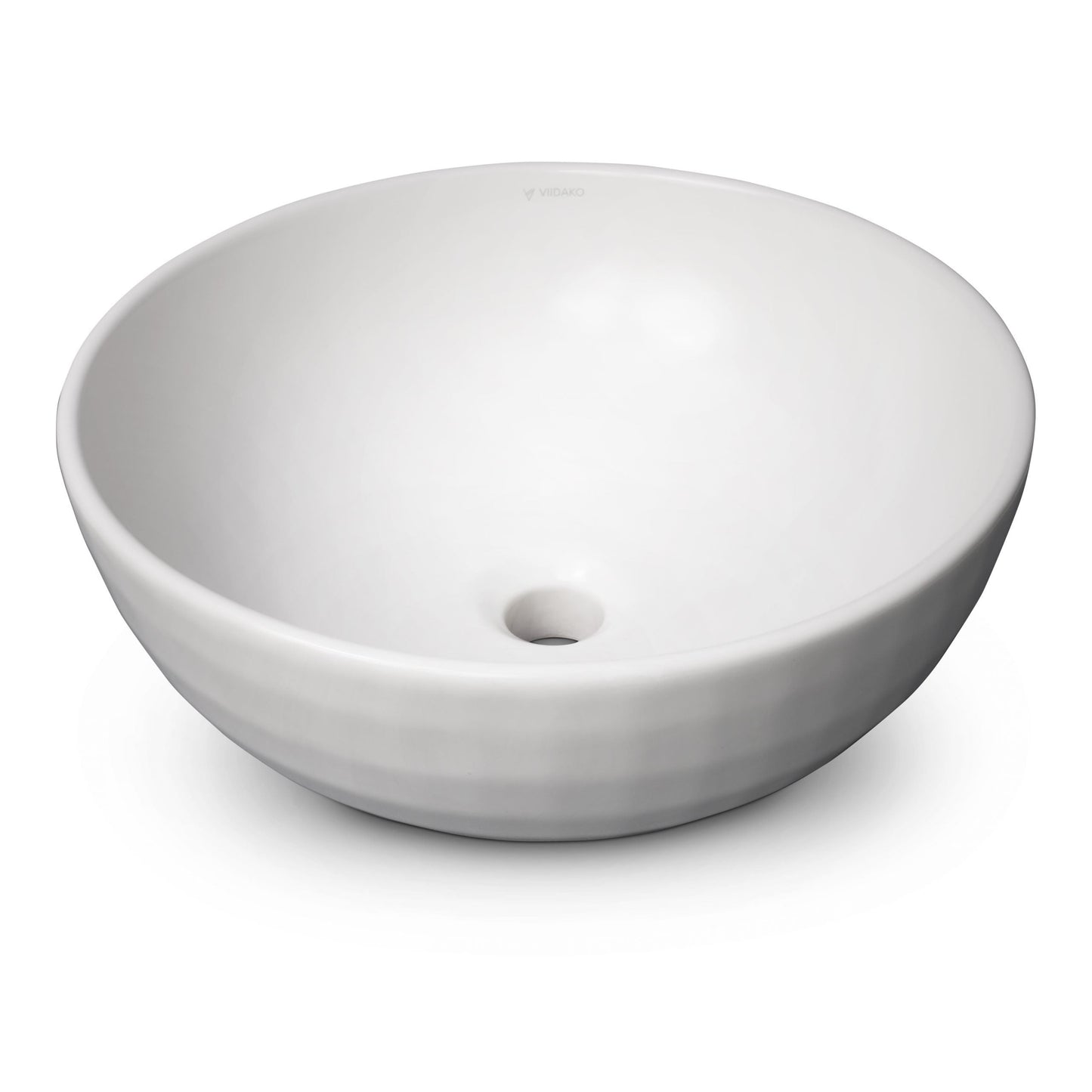 Viidako - Koriiste Waskom – 40 cm Ø - Mat (warm) Wit