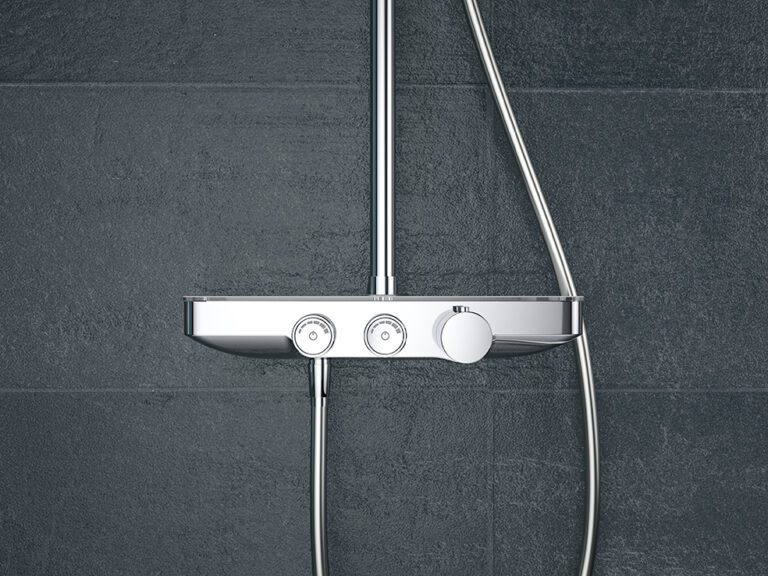 LYSKA Wiesbaden Nuovo Opbouw Doucheset met Planchet – Thermostatisch