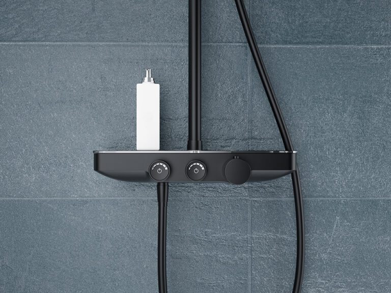 LYSKA Wiesbaden Nuovo Opbouw Doucheset met Planchet – Mat Zwart