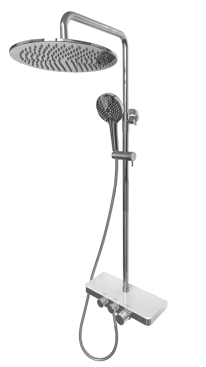 LYSKA Wiesbaden Nuovo Opbouw Doucheset met Planchet – Thermostatisch