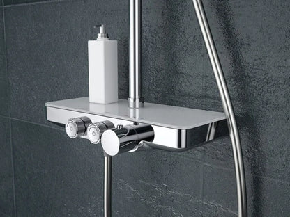 LYSKA Wiesbaden Nuovo Opbouw Doucheset met Planchet – Thermostatisch