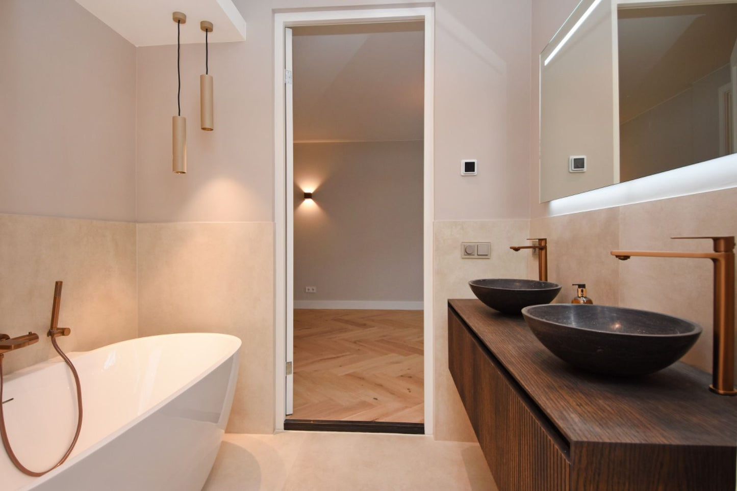 Viidako – Signature Design Badkamermeubel 80 cm breed – Charcoal – Top kwaliteit & perfect passend in uw Japandi badkamer! – Inclusief topblad