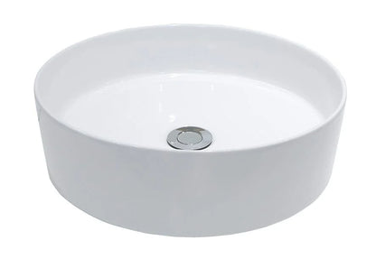 LYSKA Wiesbaden – Link waskom – Rond – 40×12 cm – keramiek – glans wit