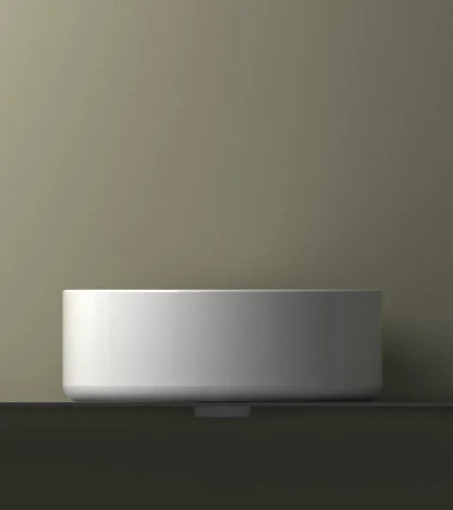 LYSKA Wiesbaden – Link waskom – Rond – 40×12 cm – keramiek – glans wit