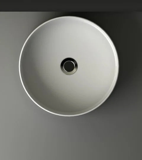 LYSKA Wiesbaden – Link waskom – Rond – 40×12 cm – keramiek – glans wit
