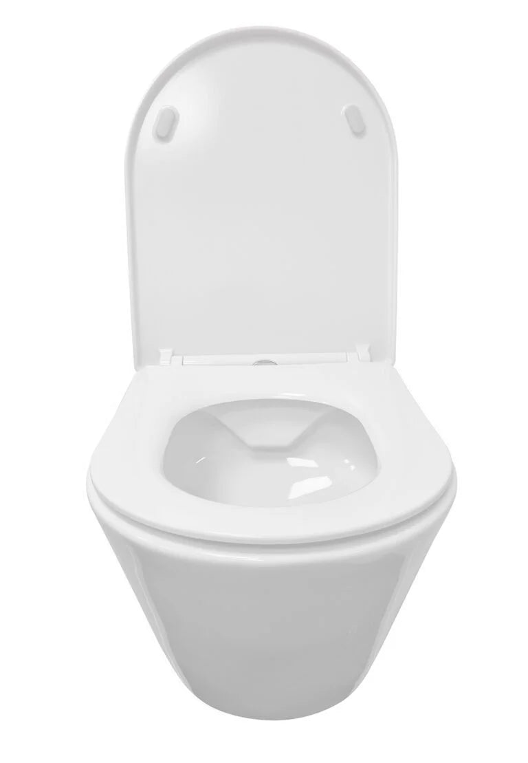 LYSKA Stereo Rimless Wandcloset met Shade Toiletzitting – Glans Wit – Softclose