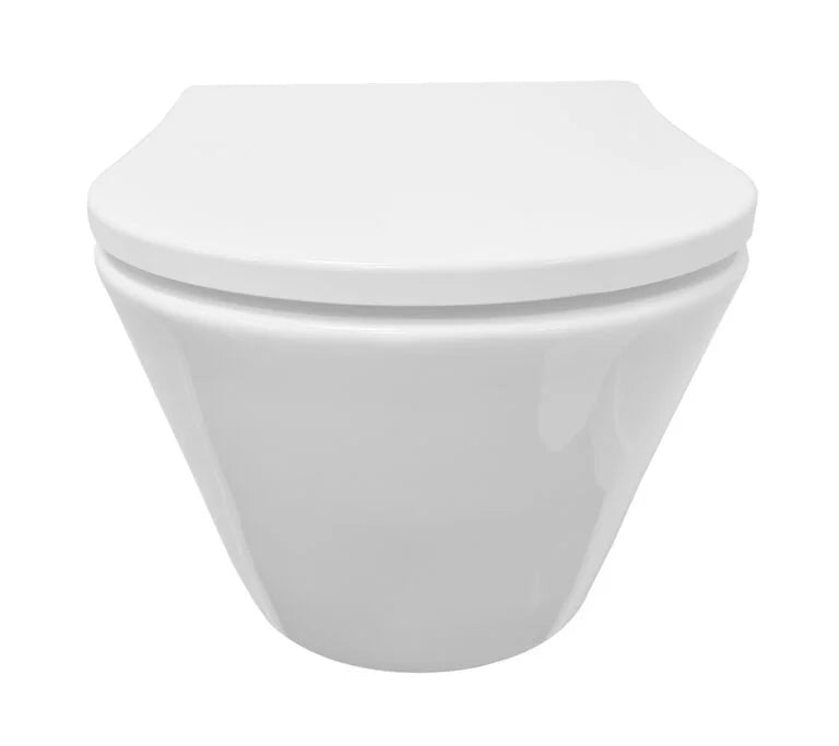 LYSKA Stereo Rimless Wandcloset met Shade Toiletzitting – Glans Wit – Softclose