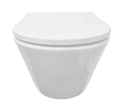 LYSKA Stereo Rimless Wandcloset met Shade Toiletzitting – Glans Wit – Softclose