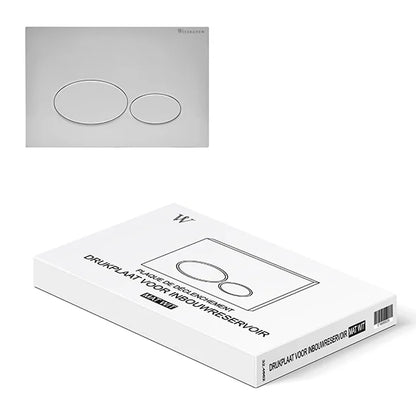 LYSKA Wiesbaden X32 Drukplaat voor Inbouwreservoir - Geborsteld Messing