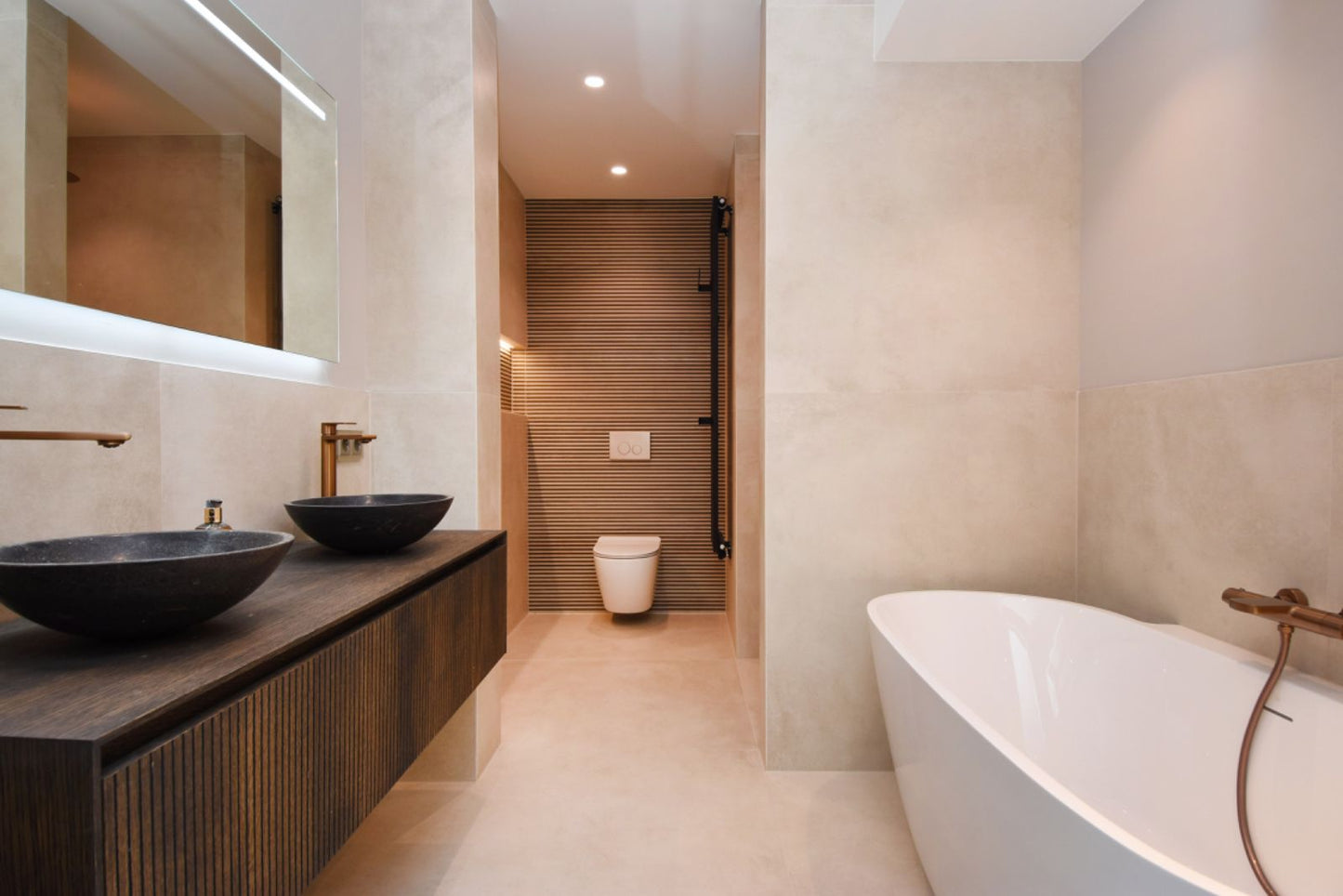 Viidako – Signature Design Badkamermeubel 80 cm breed – Charcoal – Top kwaliteit & perfect passend in uw Japandi badkamer! – Inclusief topblad