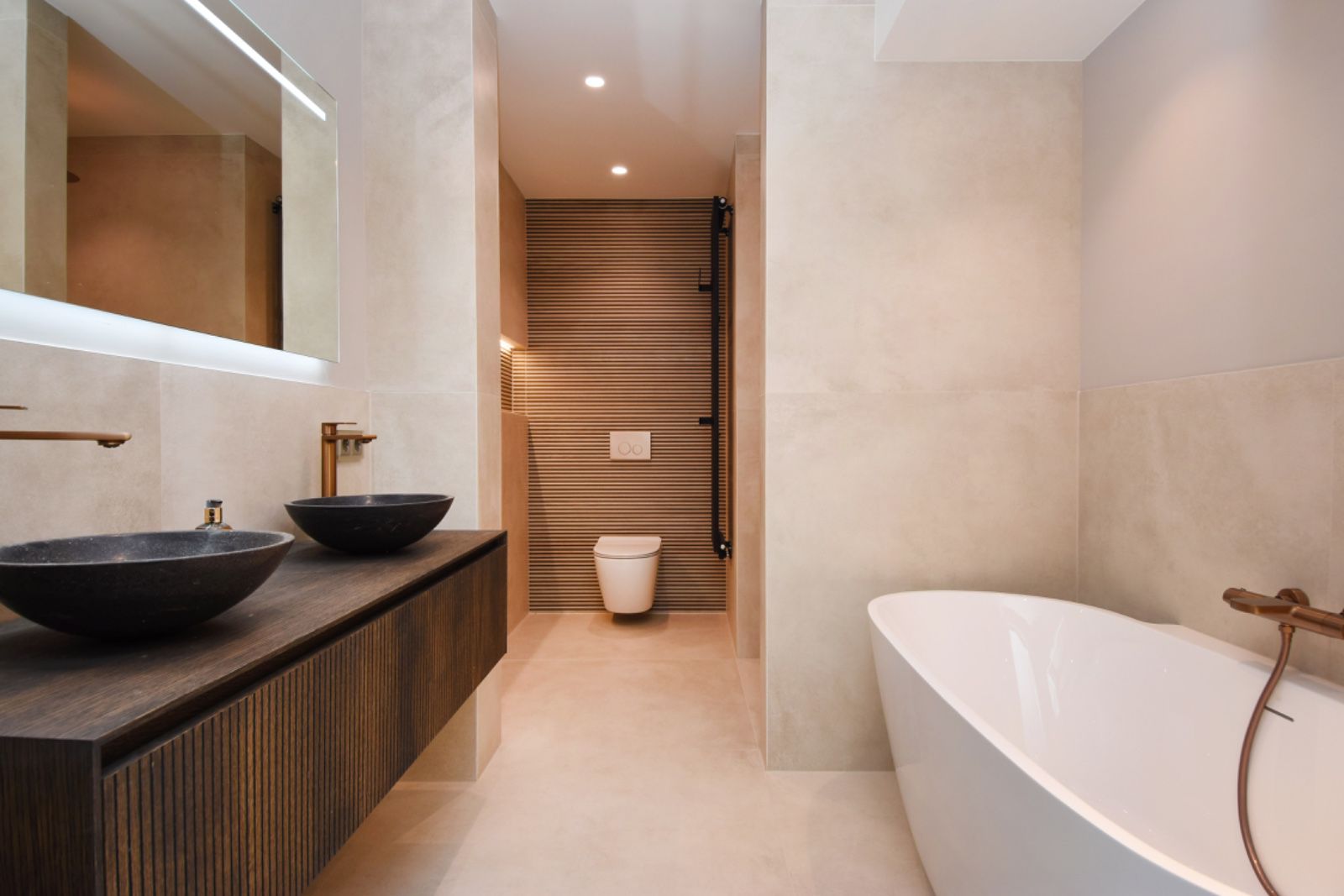 Viidako – Signature Design Badkamermeubel 80 cm breed – Charcoal – Top kwaliteit & perfect passend in uw Japandi badkamer! – Inclusief topblad