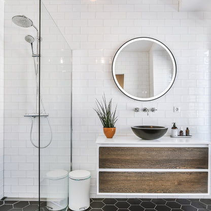 Viidako – iives Badkamerspiegel - Mat Zwart - 60Øcm