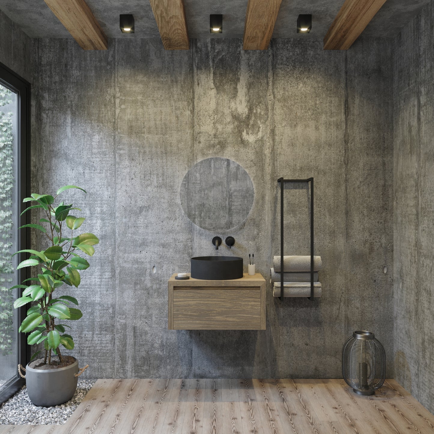 Gliss Design – Ares – Onderkast – Ash Grey – 80 cm