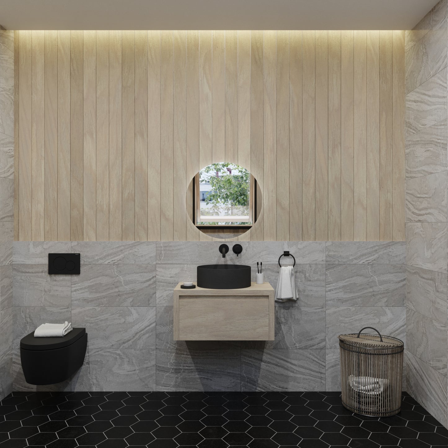 Gliss Design – Ares – Onderkast – Ash Grey – 80 cm