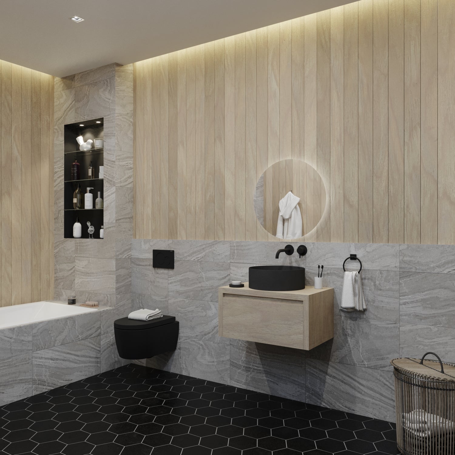 Gliss Design – Ares – Onderkast – Ash Grey – 80 cm