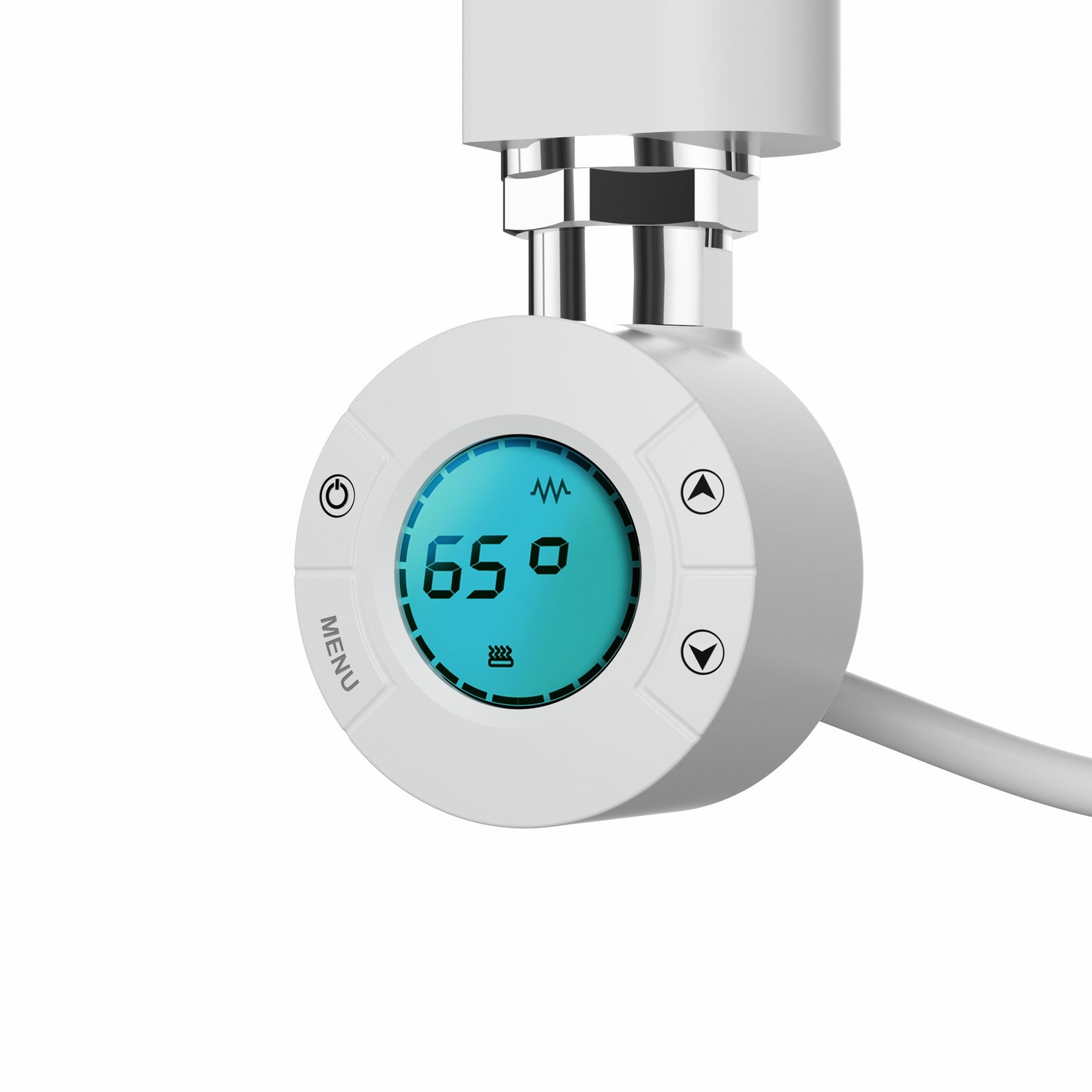 Viidako – Elektrische Handdoekradiator – Met thermostaat – 800×500 mm – Mat wit – 300 Watt