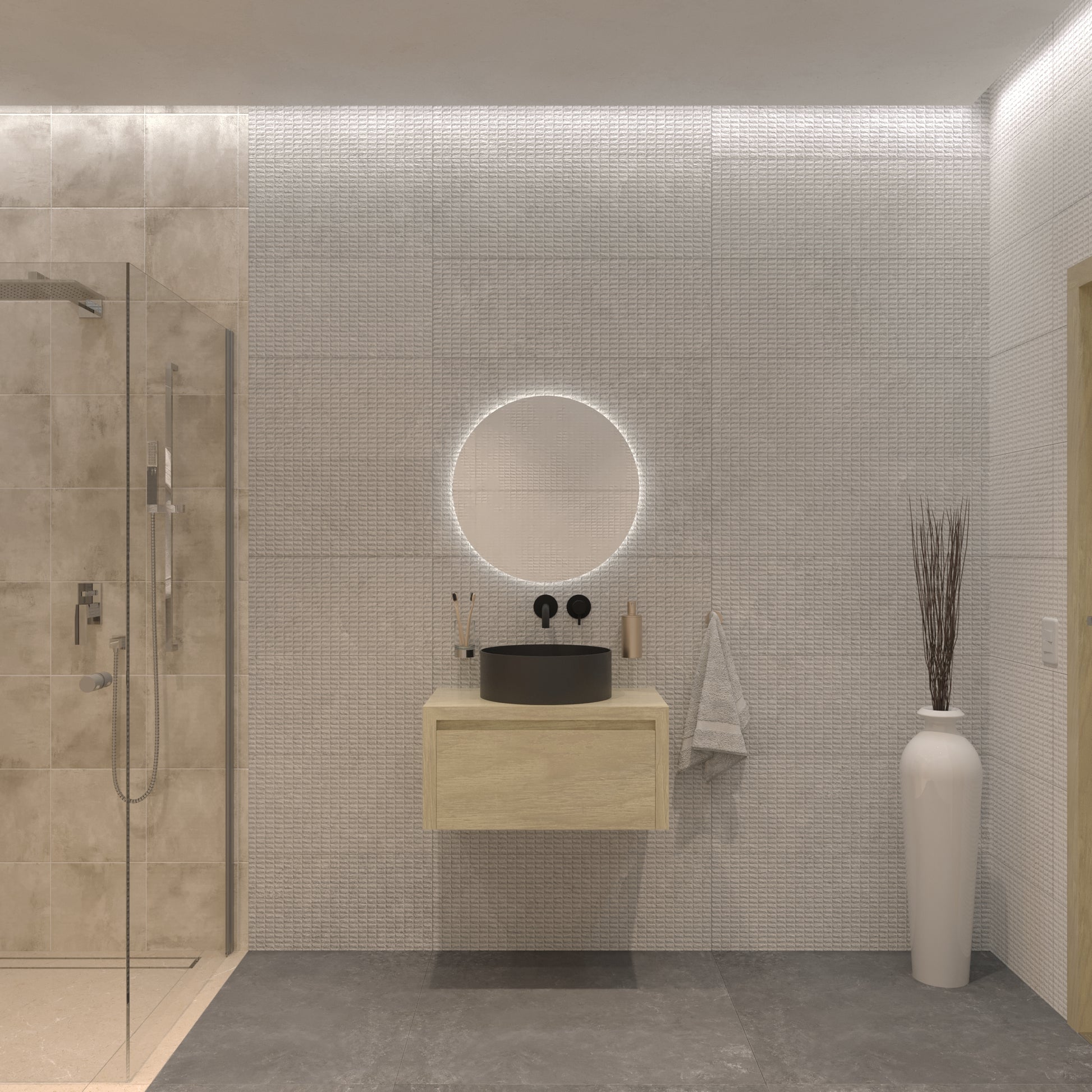 Gliss Design – Ares – Onderkast – Ash Grey – 80 cm