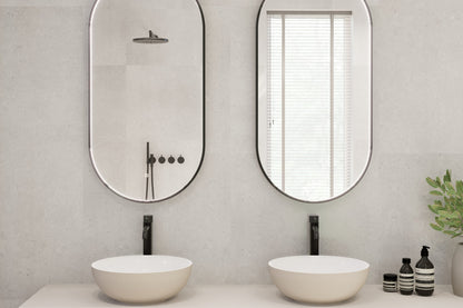 Viidako – Fannii Badkamerspiegel – Mat Zwart - 50x100 cm