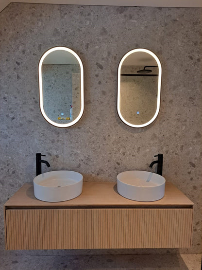 Viidako – Signature Design Badkamermeubel 100 cm breed – Cornsilk – Top kwaliteit & perfect passend in uw Japandi badkamer! – Inclusief topblad