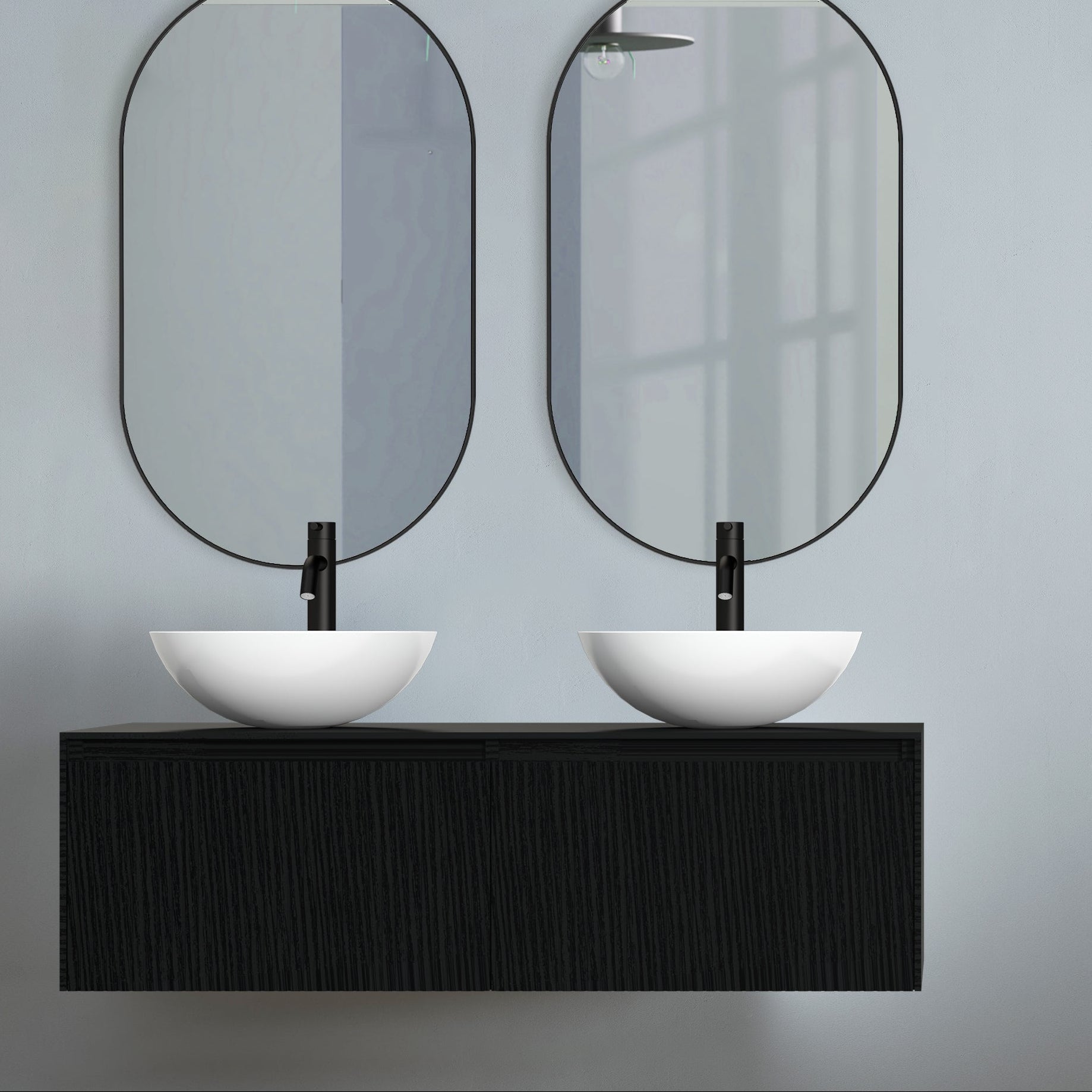 Viidako – Signature Design Badkamermeubel 120 cm breed – Mat Zwart – Top kwaliteit & perfect passend in uw Japandi badkamer!