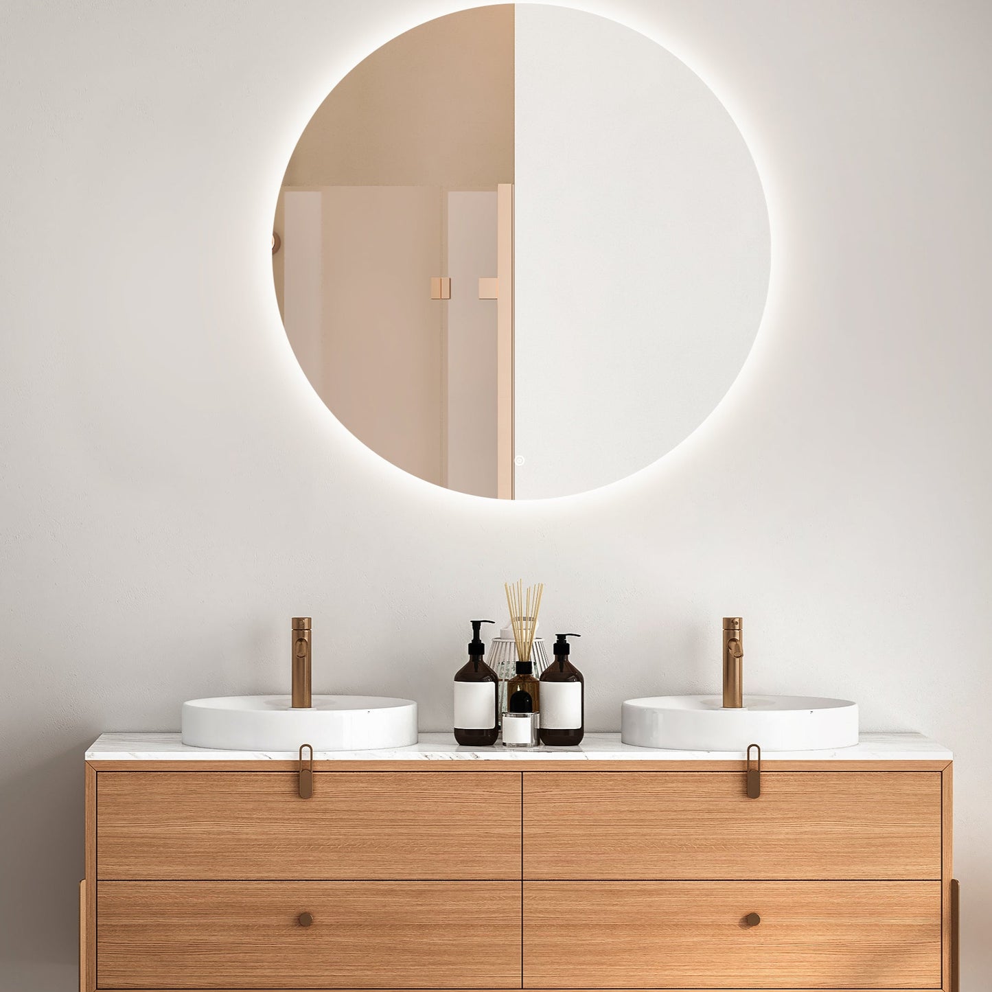 Viidako - Järvii LED Badkamerspiegel - 120 cm Ø