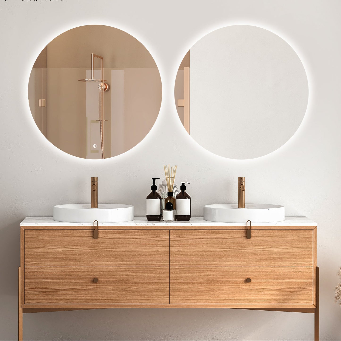 Viidako - Järvii LED Badkamerspiegel - 120 cm Ø