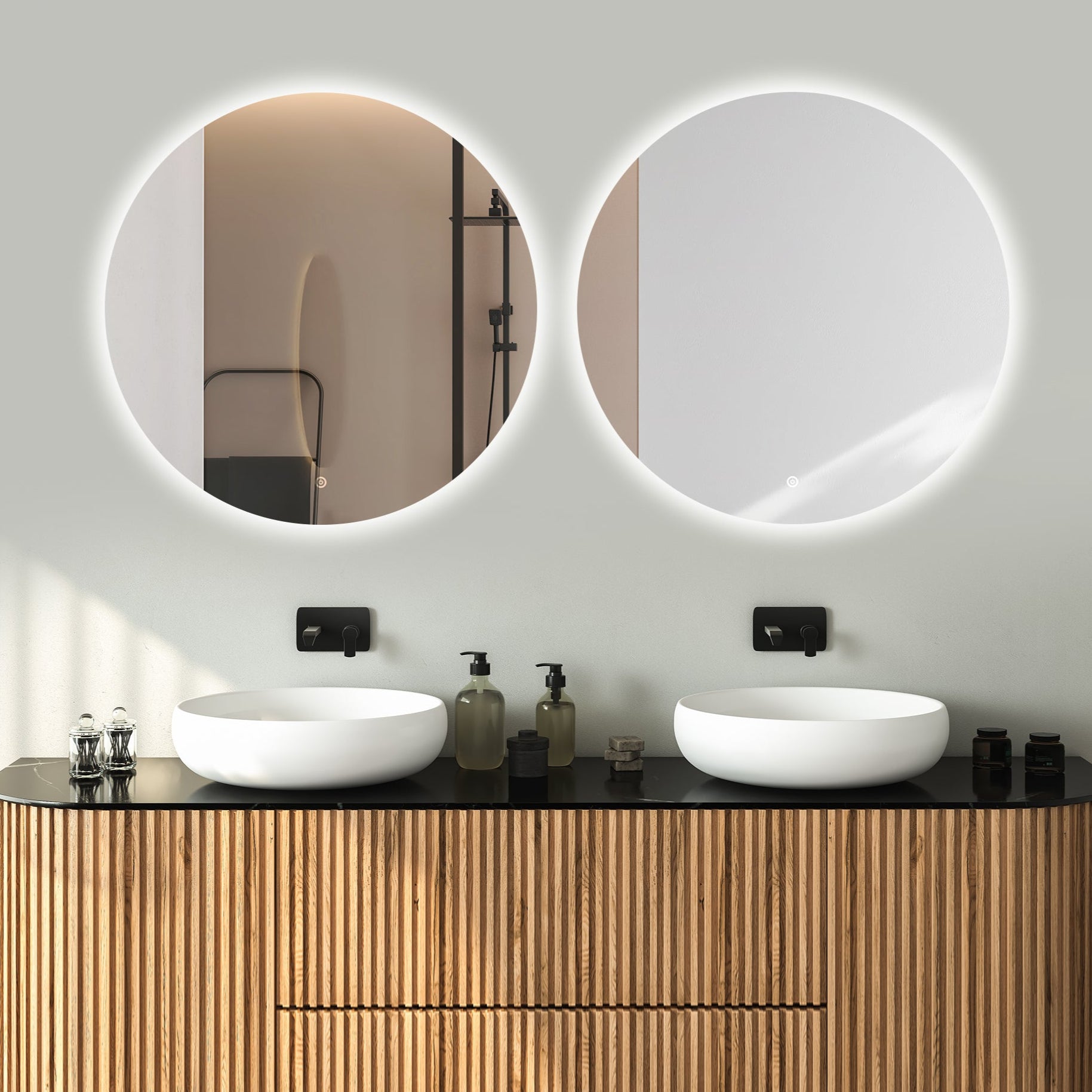 Viidako - Järvii LED Badkamerspiegel - 120 cm Ø