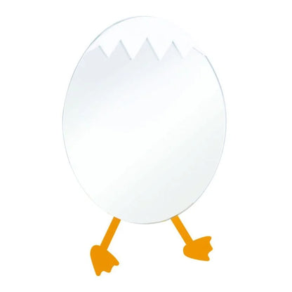 LYSKA Ducky Spiegel – Kindvriendelijke Badkamerspiegel met Geel Eend Figuur – Veilig & Speels Ontwerp