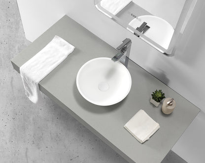 Sani Solid – Waskom – Solid Surface Geneve- mat wit – 41 x 41 x 15 cm