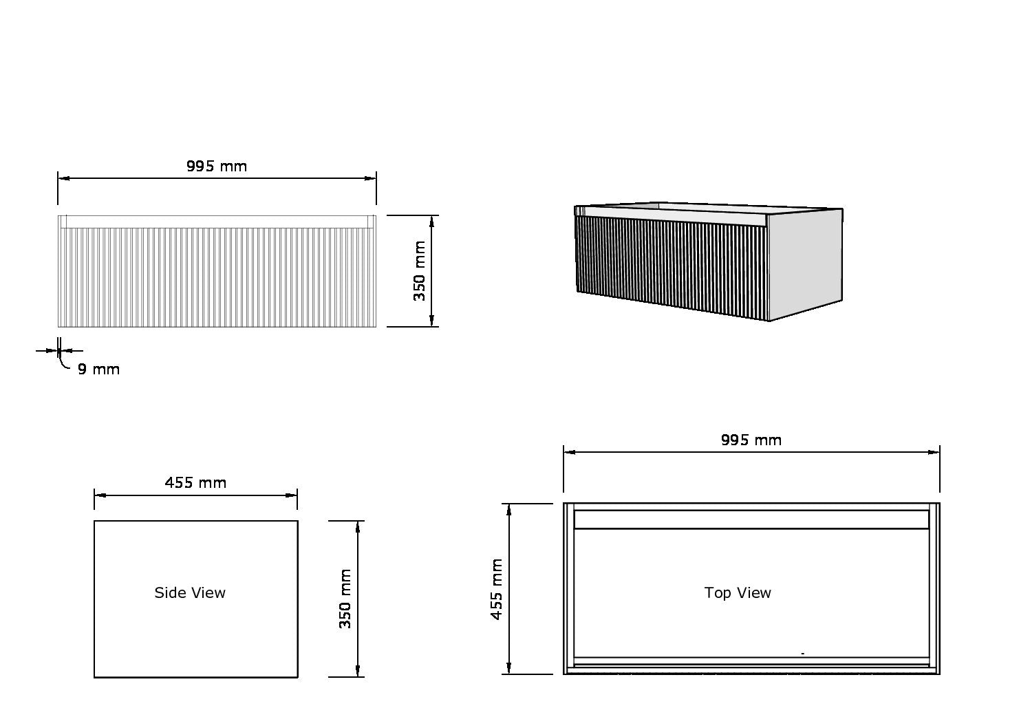 Viidako – Signature Design Badkamermeubel 100 cm breed – Cornsilk – Top kwaliteit & perfect passend in uw Japandi badkamer! – Inclusief topblad