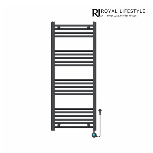 LYSKA  – Elektrische Handdoekradiator – Met thermostaat – 1200×500 mm