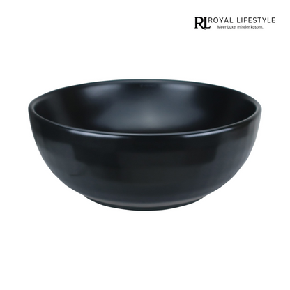 LYSKA Milo Waskom – 40 cm Ø – Mat Zwart – Met Nano Coating