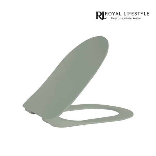 LYSKA WC-Zitting – Duroplast – Inox Scharnieren – Softclose – Nijlgroen