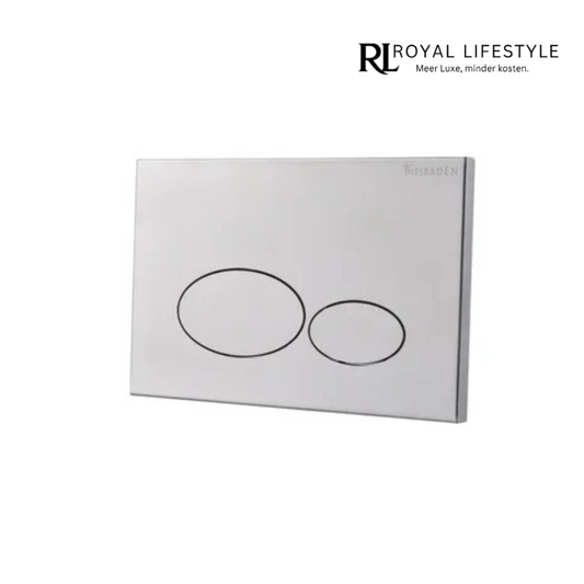 LYSKA Wiesbaden X32 Drukplaat Geborsteld Staal – Voor Inbouwreservoir