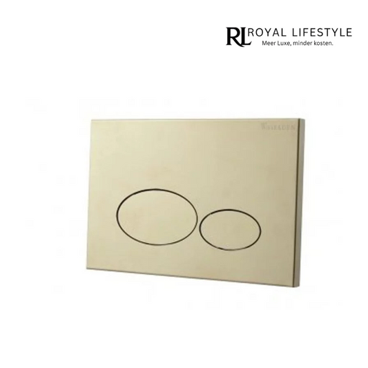 LYSKA Wiesbaden X32 Drukplaat voor Inbouwreservoir - Geborsteld Messing