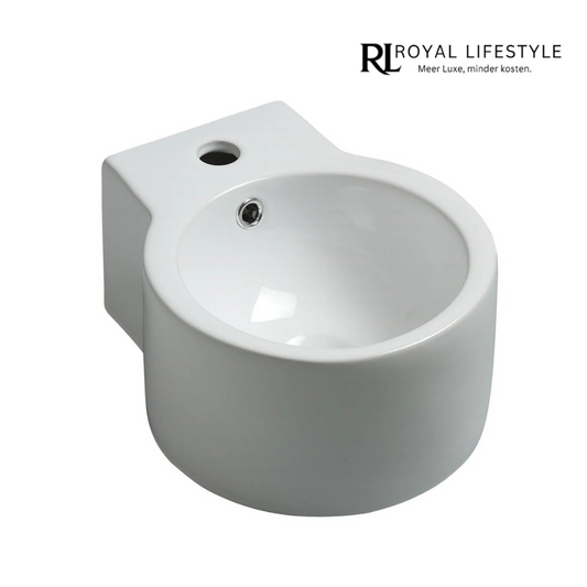 LYSKA Kronos Fonteintje 32x27,5x16 cm – Wit Zonder Overloop