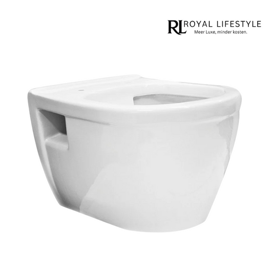 LYSKA Prio Rimless Wandcloset Wit – Zonder Spoelrand – Compact Hygiënisch Toilet