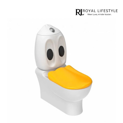 LYSKA Ducky Kinder Toilet – Staand Toilet Zonder Bidet – Creatief & Kindvriendelijk Ontwerp