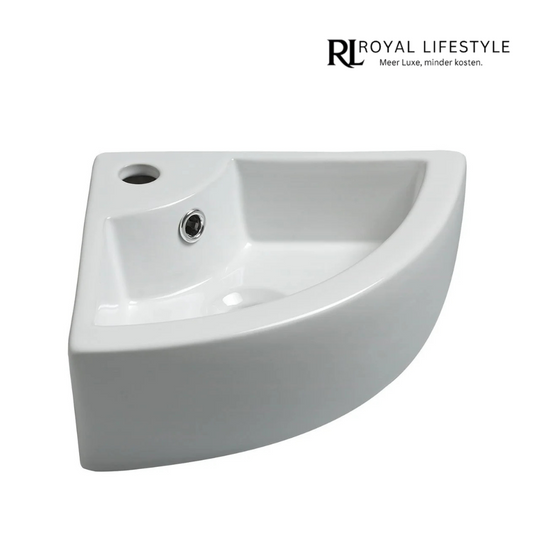 LYSKA Pallas Hoekfontein – 44,5×32,5×13 cm – Wit