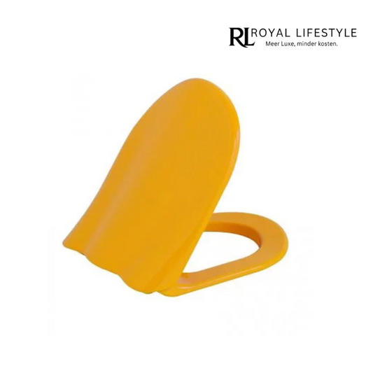LYSKA Ducky Duroplast Toiletzitting – Geel – Soft-Close & Quick Release
