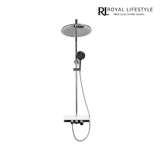 LYSKA Wiesbaden Nuovo Opbouw Doucheset met Planchet – Thermostatisch